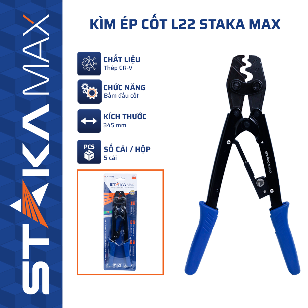 Kìm ép cốt L22 STAKA MAX (5C/H;30C/T)-N1
