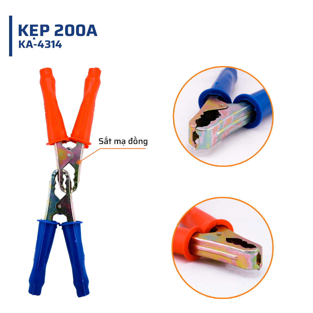 Cấu tạo và chất liệu của kẹp 200A STAKA