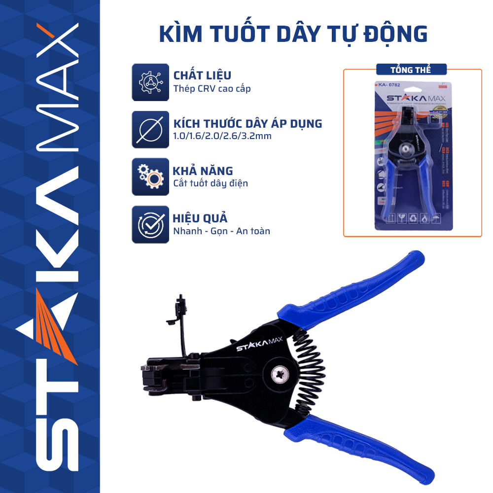 Kìm Tuốt Dây Tự Động STAKAMAX (6C/H,48C/T)-N1