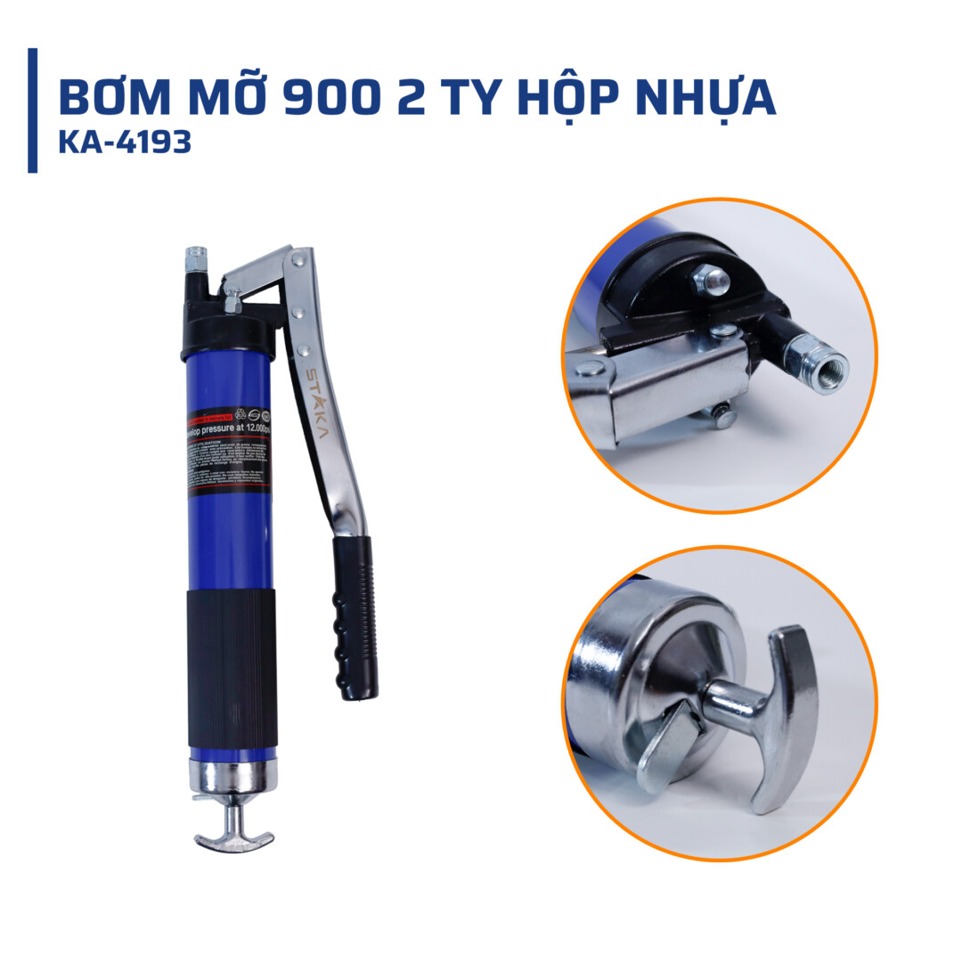 Cấu tạo & Chất liệu bơm mỡ 900 2 ty STAKAMAX