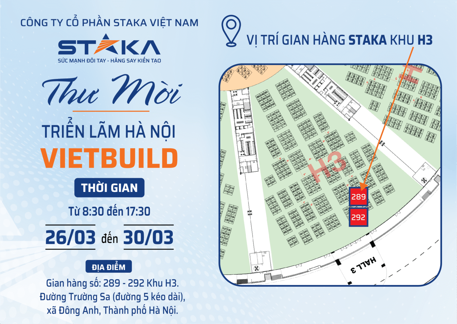STAKA Chính Thức Tham Dự Triển Lãm VIETBUILD Hà Nội 2026