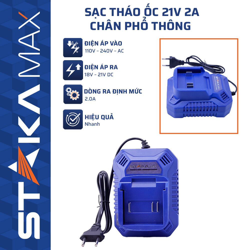 SẠC THÁO ỐC 21V 2A STAKAMAX KA-3082