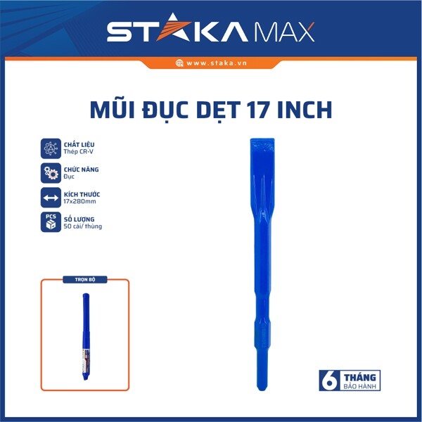 MŨI ĐỤC DẸT 17 INCH STAKAMAX KA-5127