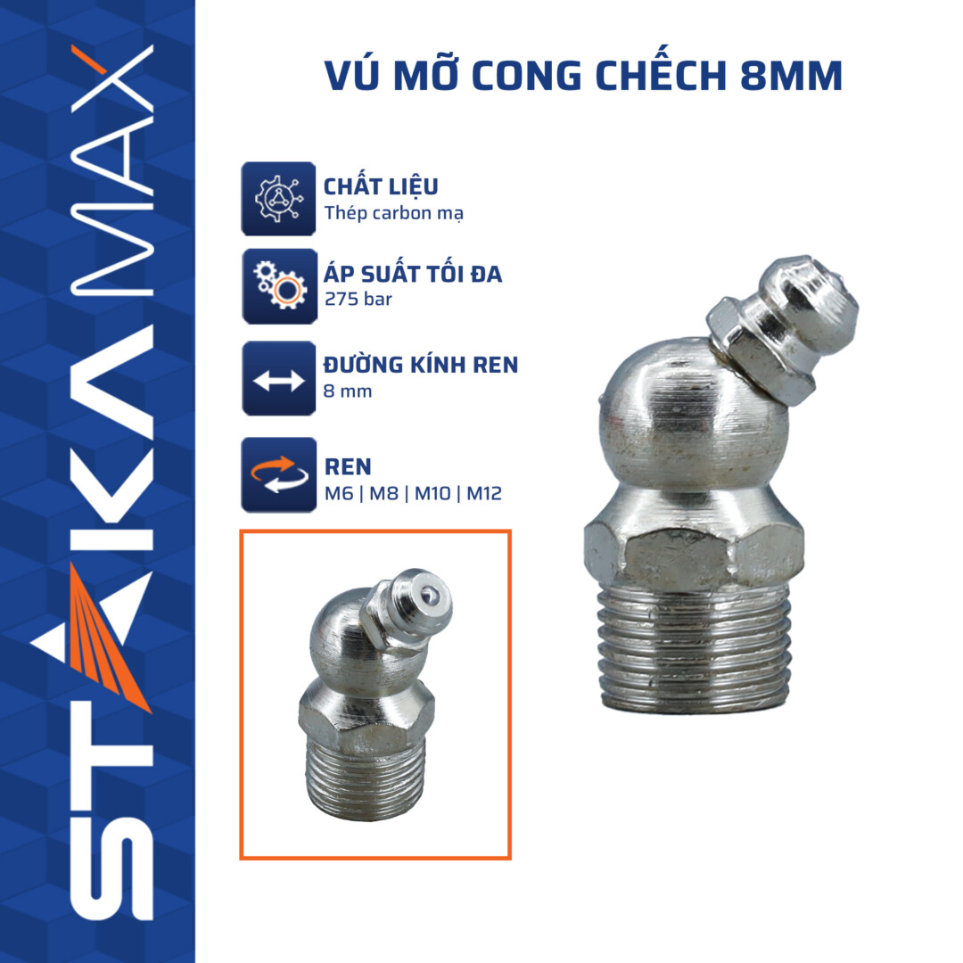 VÚ MỠ CONG CHẾCH 8MM STAKAMAX KA-4165