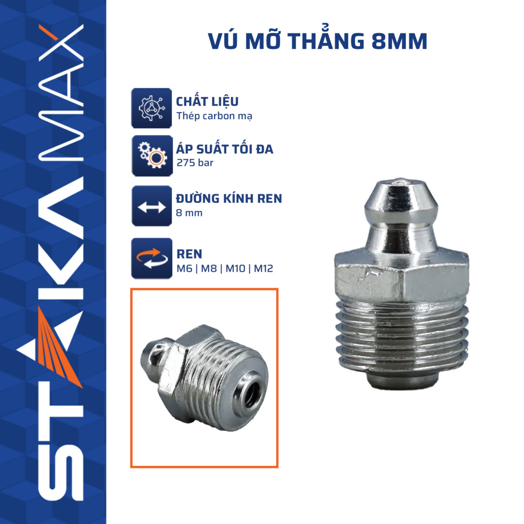 VÚ MỠ THẲNG 8MM STAKAMAX KA-4163