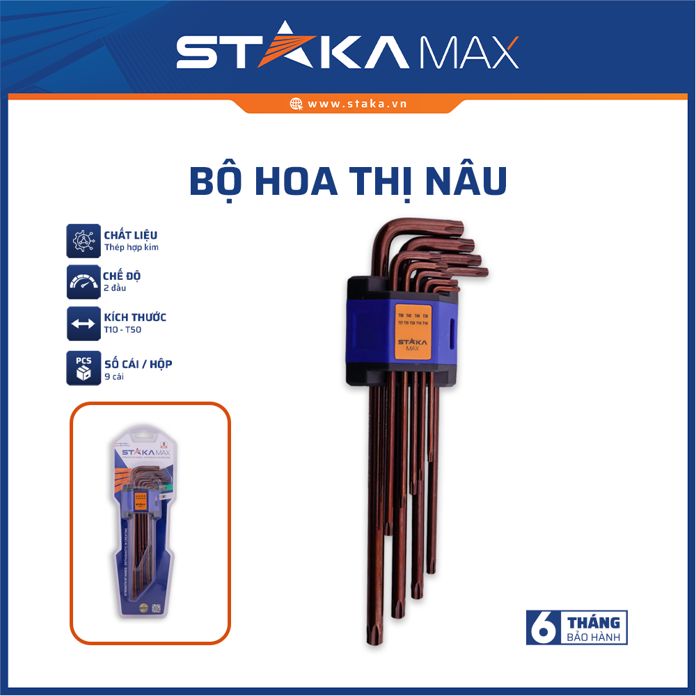 BỘ HOA THỊ NÂU STAKAMAX KA-1712