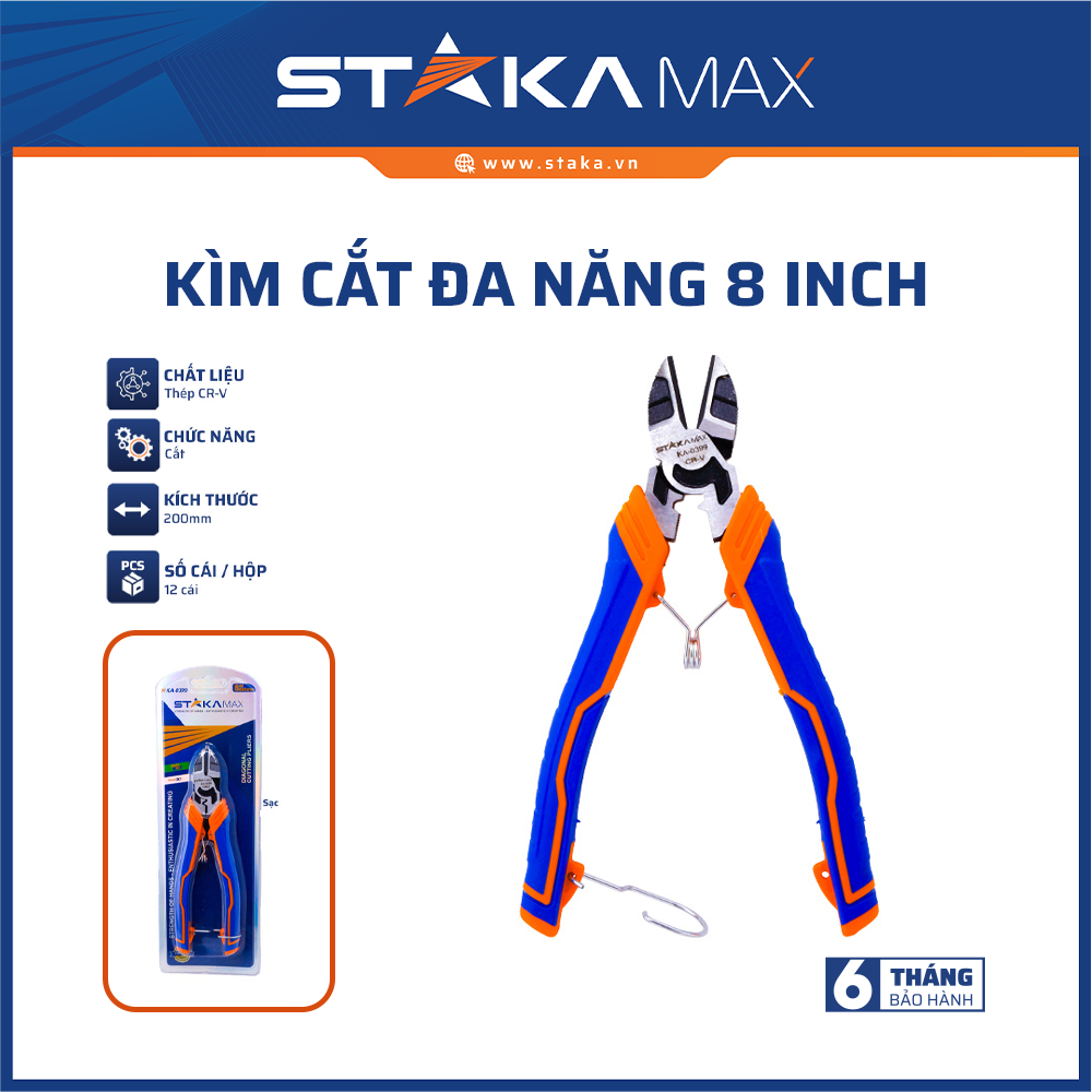 KÌM CẮT ĐA NĂNG 8 INCH STAKAMAX KA-0399