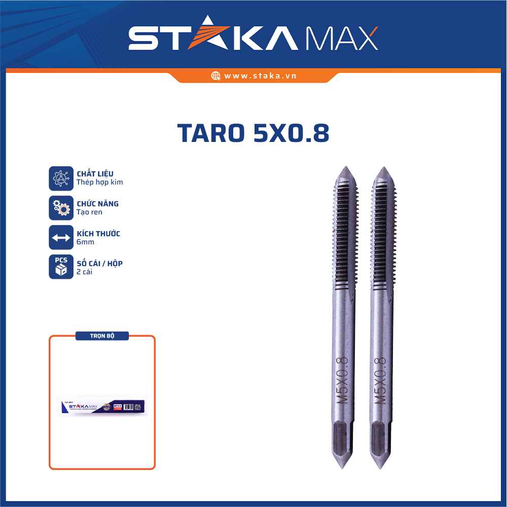 MŨI TARO 5X0.8 STAKAMAX KA-6601