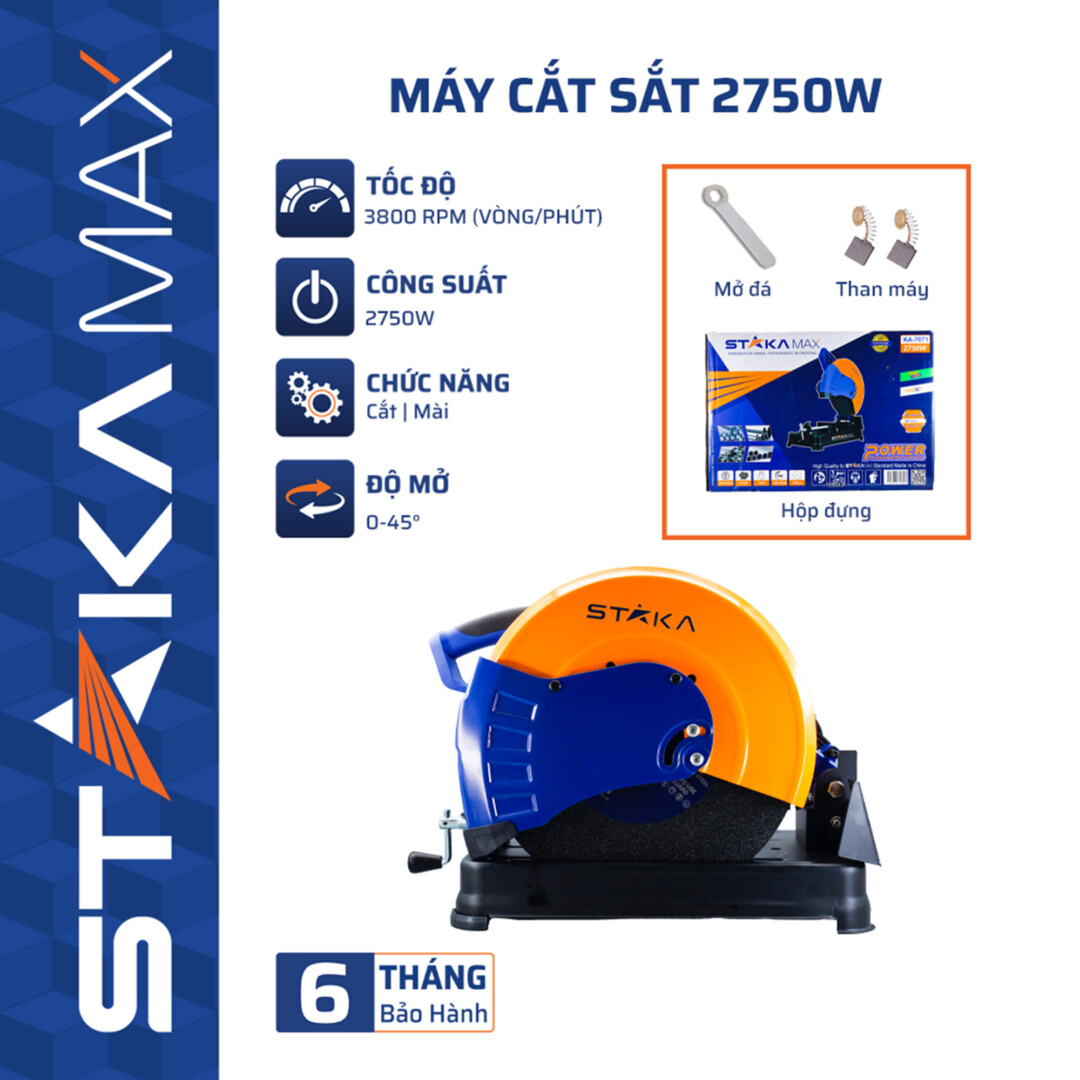 MÁY CẮT SẮT 2750W STAKAMAX KA-7071