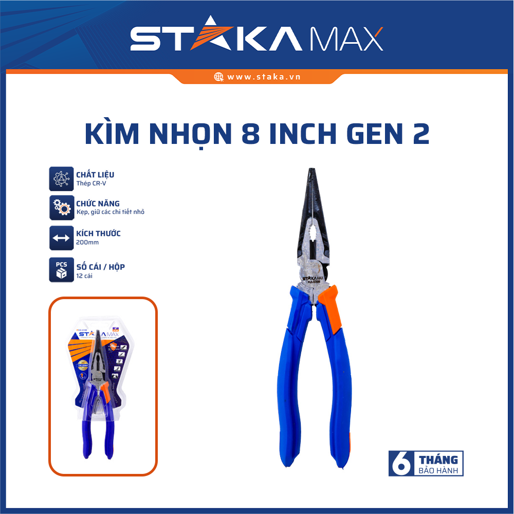 KÌM NHỌN 8 INCH GEN 2 STAKAMAX KA-0398