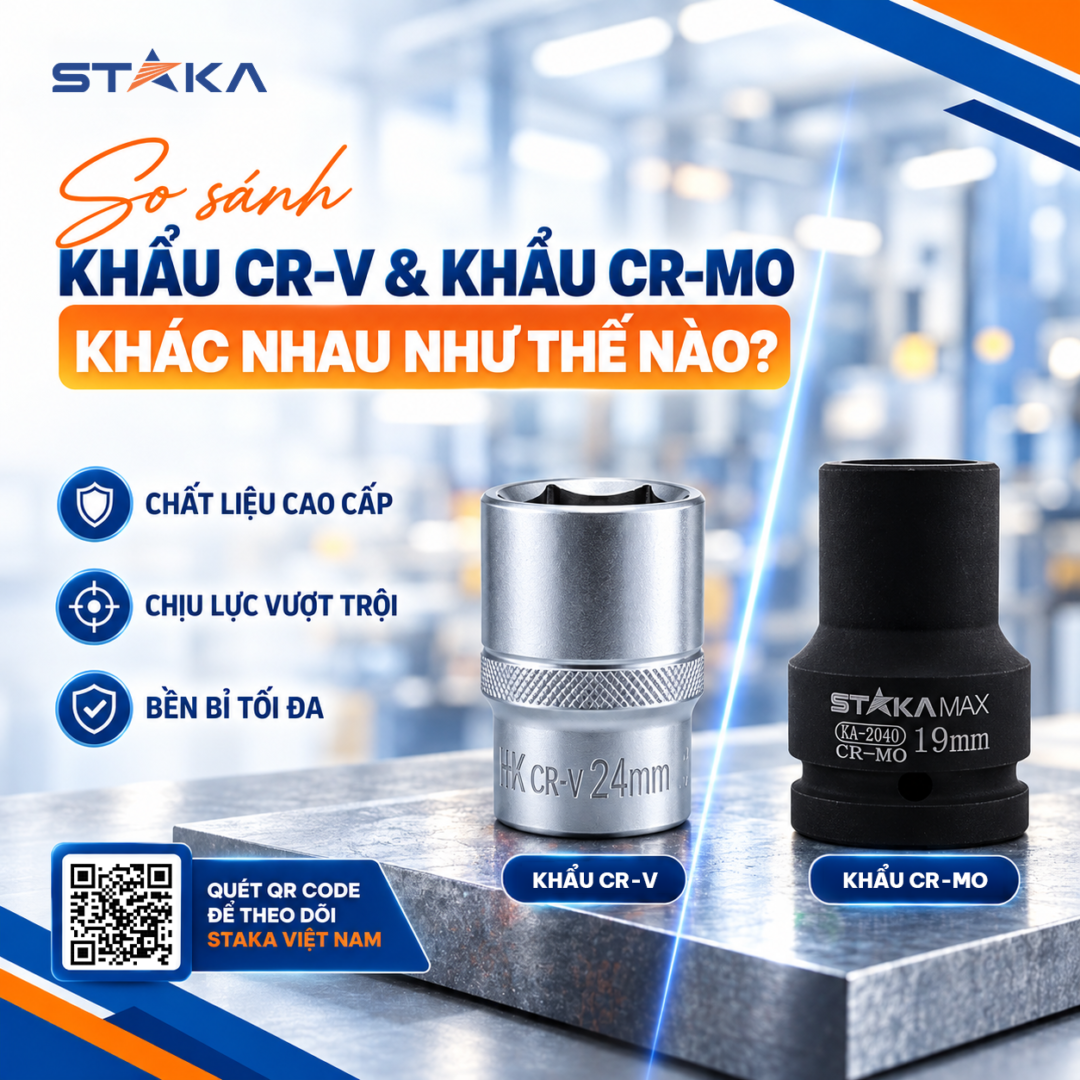 Khẩu Cr-V Khác Khẩu Cr-Mo Như Thế Nào? Loại Nào Bền Hơn Khi Sử Dụng?