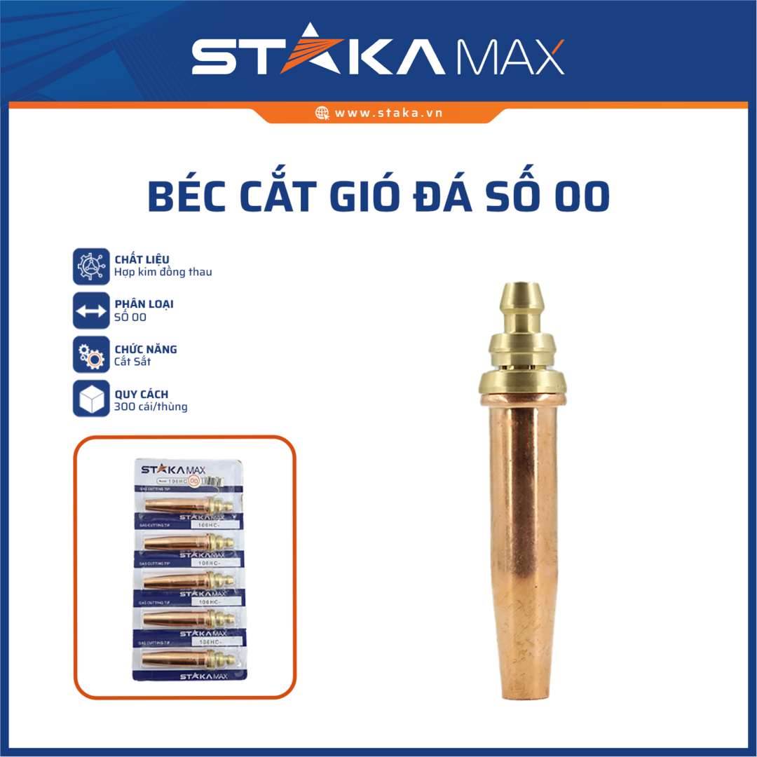 Béc Cắt Gió Đá Số 00 STAKAMAX (300C/T)