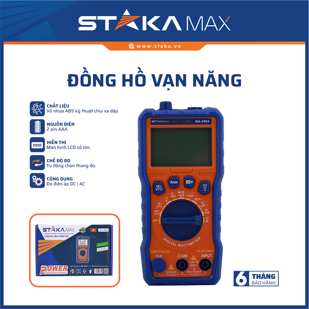 Đồng hồ vạn năng STAKAMAX (1C/H,50C/T)
