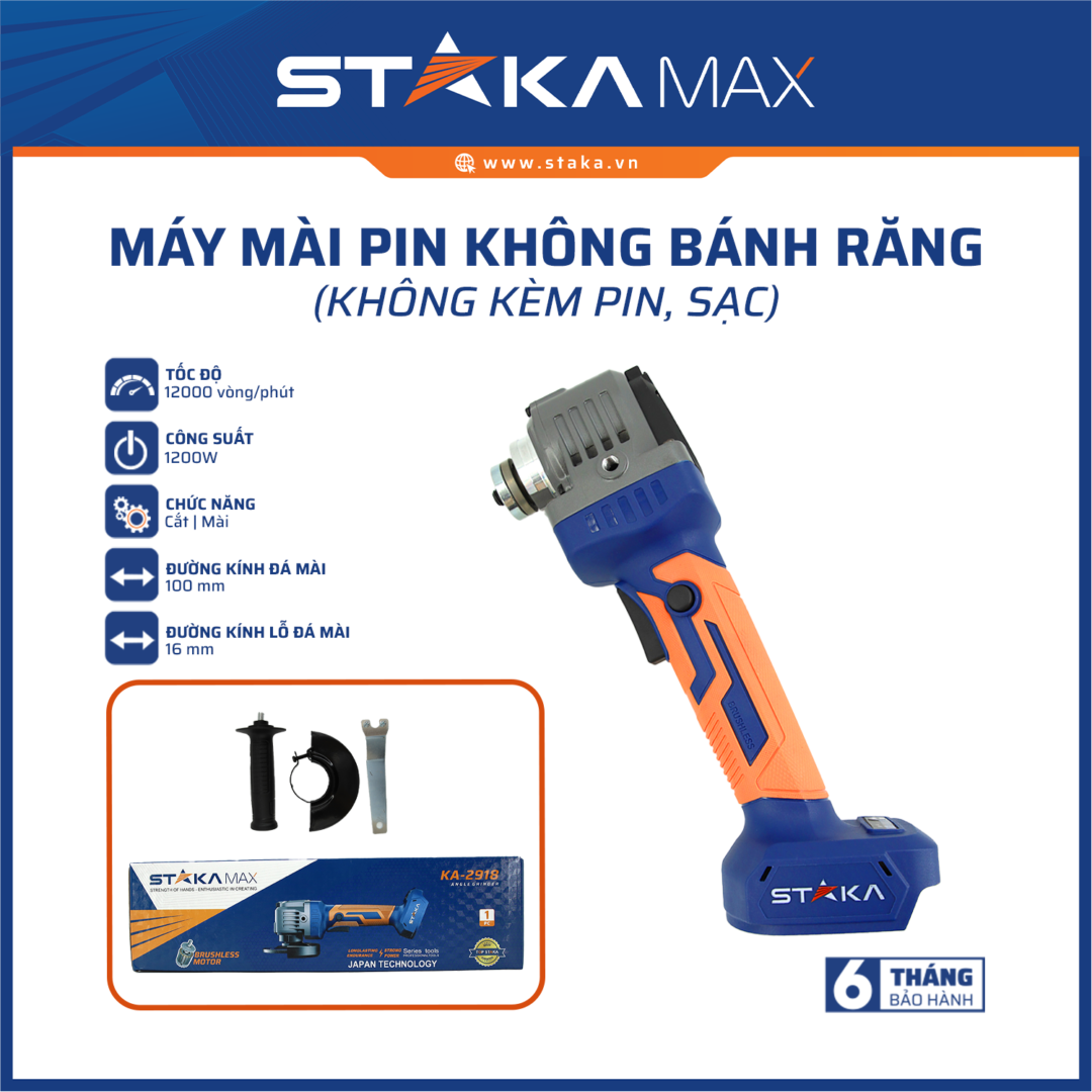 Máy mài pin không bánh răng (không kèm pin, sạc) STAKAMAX (C/H, 20C/T)