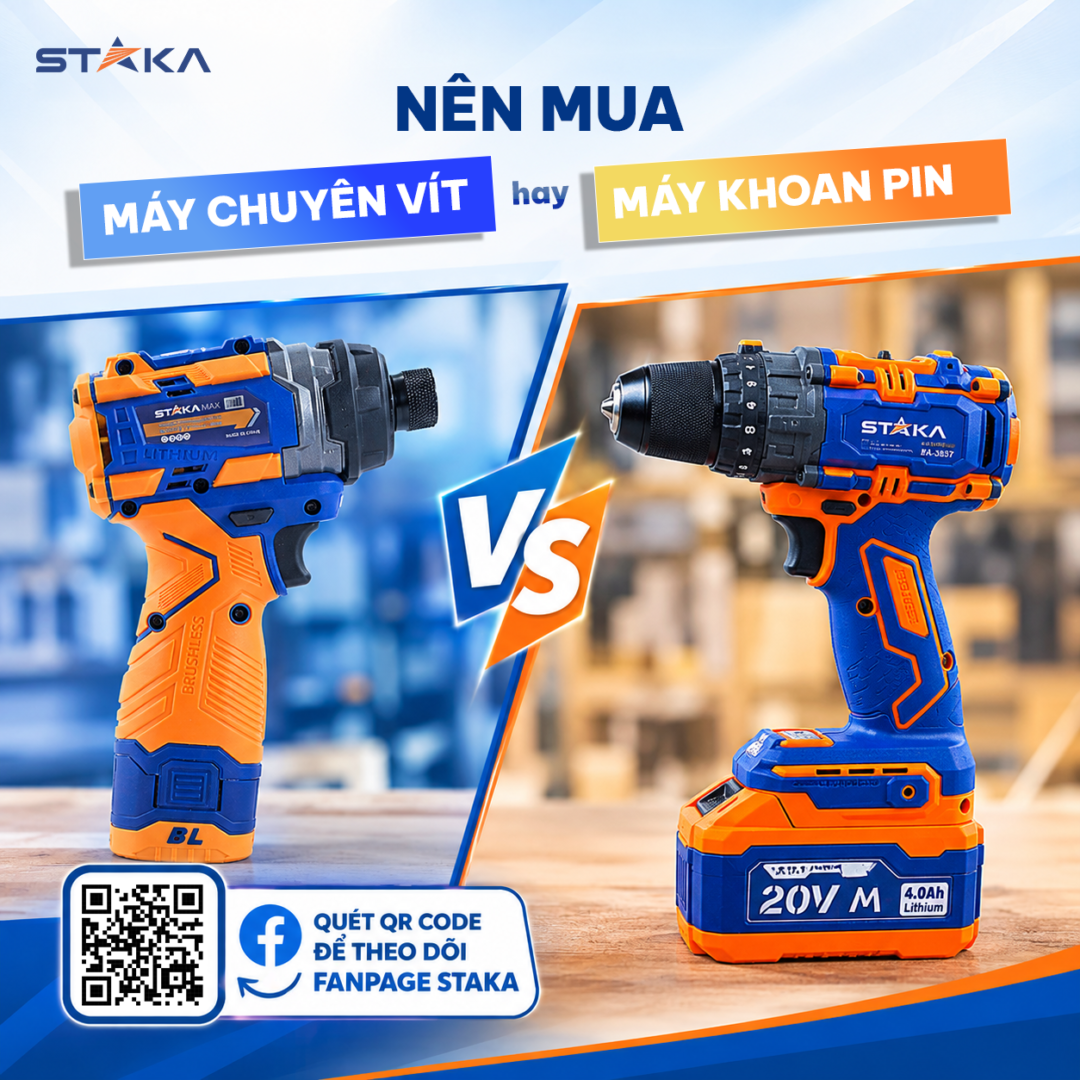 Máy Chuyên Vít Và Máy Khoan Pin: Khác Nhau Thế Nào, Nên Mua Loại Nào?